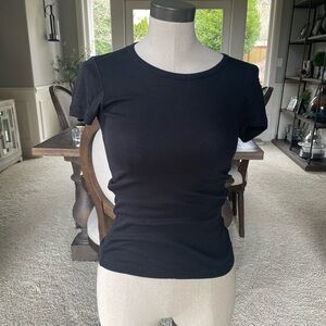 Splendid Black Short Sleeve Tee